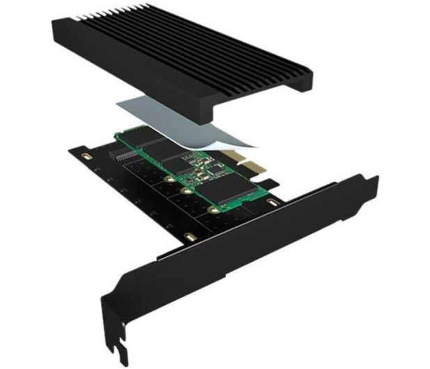 ICYBOX Karta PCI na M.2 SSD NVMe IB-PCI208-HS z radiatorem - 662185 - zdjęcie 4